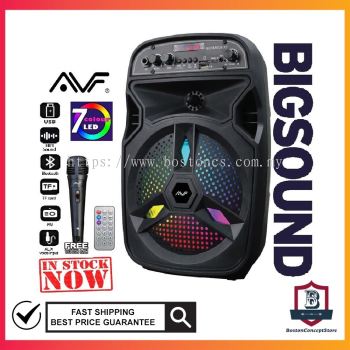 Original AVF Bass Speaker BOOMBOX X3 Portable Bluetooth Speaker Support Karaoke AUX USB Flash Drive TF Card FM Radio