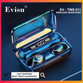 EVISU EV-TWS011/TWS018 TWS Earphone Sport Headset Led Digital Display Touch Control Earbuds with 2000mAh