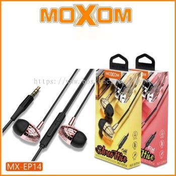 Moxom MX-EP14 Stereo Hive Wired Earphone Hands-Free Microphone HD Sound