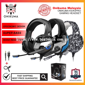  ONIKUMA K5/K5 Pro Heavy Bass Stereo Ultimate Gaming Headphones Full Oval Ear Cover Cushions with Microphone