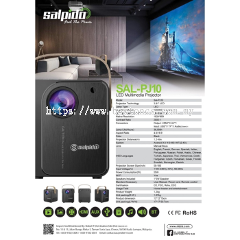 Salpido LED Multimedia Projector (SAL-PJ10)