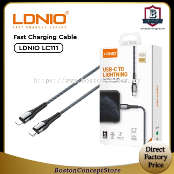 LDNIO LC111 1M / LC112 2M Type-C to Lightnin for iP 18W PD Fast Charging Cable