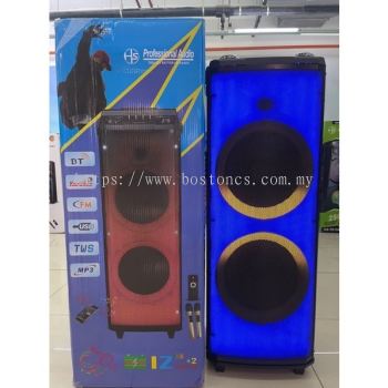  HS-TD1270 BT karaoke wireless bluetooth Pull bar portable Super large speaker subwoofer bass speaker - R & E GADGET SDN BHD