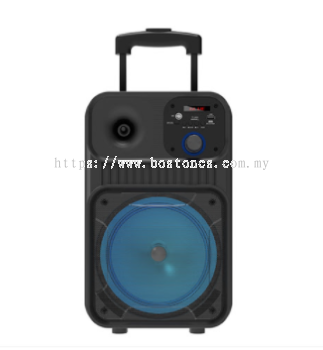 BOSTON 8 Inch 12 Inch Subwoofer Trolley Speaker with USB TF AUX Fm Radio & Bluetooth JBK-801 Speaker