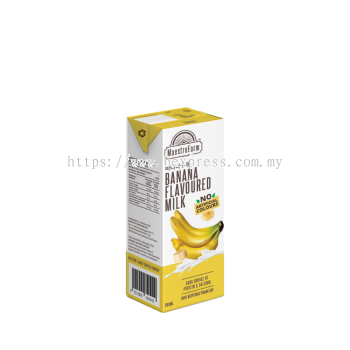 MaestroFarm UHT Banana Flavoured Milk (4 x 6 pkt x 200 ml)