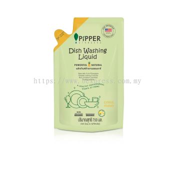 Pipper Standard Dishwashing Liquid Refill Pouch - Citrus (12 x 750ml)