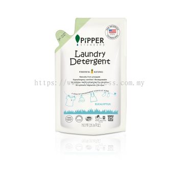 Pipper Standard Laundry Detergent Refill Pouch - Eucalyptus (12 x 750ml)