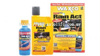 WAXCO Rain Act -250ml + Windshield Cleaner -120ml