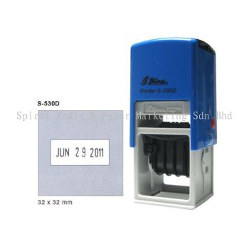 Self-inking with Dater S-530D
