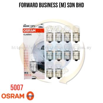 OSRAM R5W 5007/5627 5W/5637 10W BA15s Signal Bulbs Standard Interior Light License Plate Lamps Original OEM Auto Light 12V 5W/24V 5W,10W (10pcs)