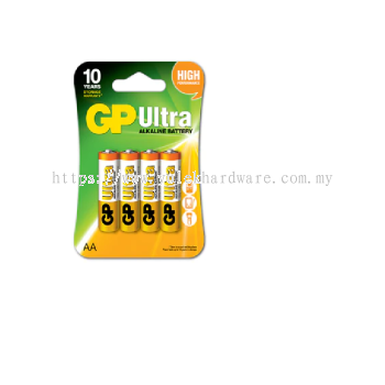 GP ULTRA  ALKALINE BATTERY AA x 4 