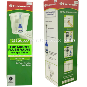 FLUIDMASTER TOP PUSH FLUSH VALVE FOR 1PC W.C