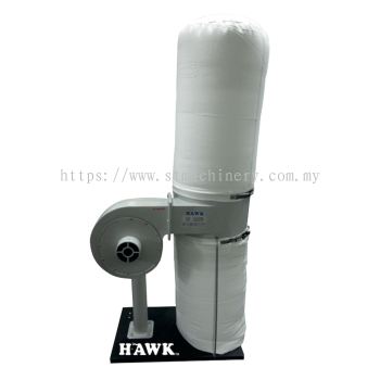 Hawk FM230: Dust Collector, 1bag, Air Speed: 500cfm, Motor: 750W, 1phase, 31kg