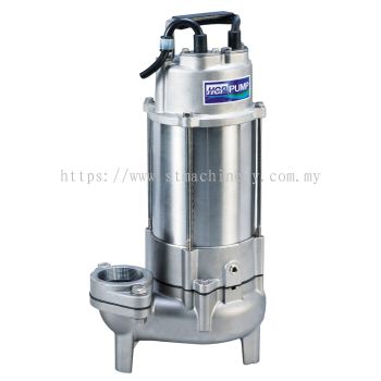 HCP 50SFU2.4A-1 / 50SFU2.4A-3 STAINESS STEEL SEWAGE PUMP - DISCHARGE 2", 0.5HP, 400W, MAX HEAD 9M, FLOW RATE 270L/MIN, 15KG