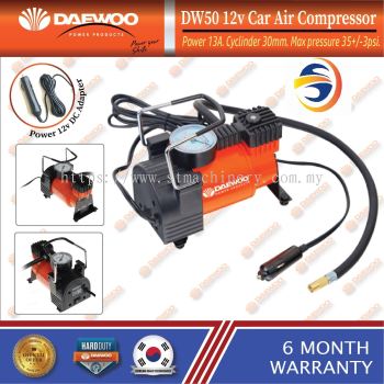 DAEWOO DW50 12V AUTOMOTIVE AIR COMPRESSOR -50L/M , 110PSI