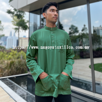 Cekak Musang Berpesak (Baju Sahaja) Sage Green