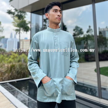 Cekak Musang Berpesak (Baju Sahaja) Light Teal