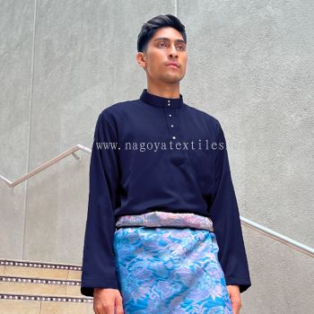 Cekak Musang Slim Fit (Baju Sahaja) Navy