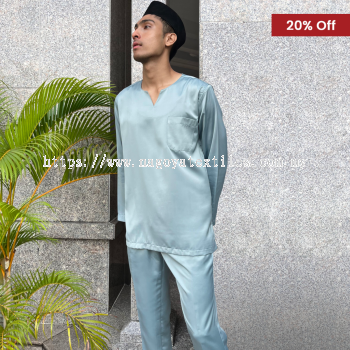 V-Shape Slim Fit (Sepasang) Light Teal