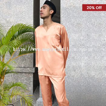 V-Shape Slim Fit (Sepasang) Peach