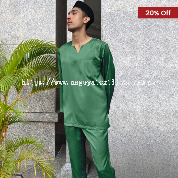 V-Shape Slim Fit (Sepasang) Sage Green