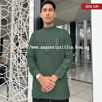 Baju Melayu Kurta Nagoya Baju Sahaja (BKL) Dusty Green 