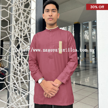 Baju Melayu Kurta Nagoya Baju Sahaja (BKL) Dusty Pink