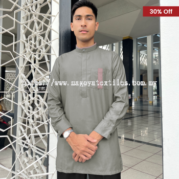 Baju Melayu Kurta Nagoya Baju Sahaja (BKL) Grey