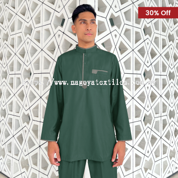 Baju Melayu Kurta Nagoya Sepasang (KR) Dusty Green