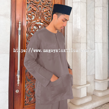 Baju Melayu Teluk Belanga Sepasang  (TBSP) Purple Grey