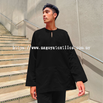 Baju Melayu Teluk Belanga Baju Sahaja (TB) Black