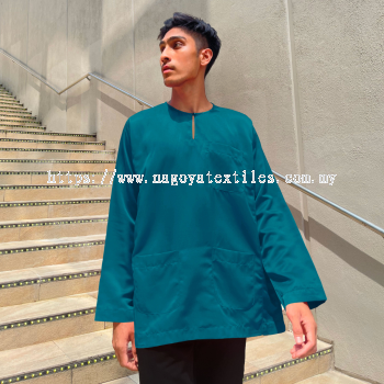 Baju Melayu Teluk Belanga Baju Sahaja (TB) Cerulean Blue