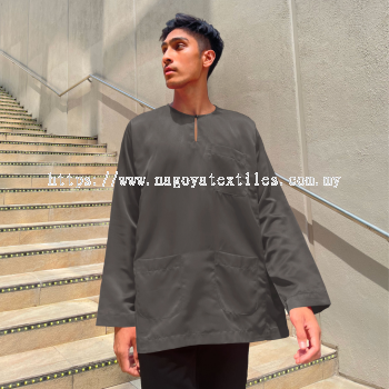 Baju Melayu Teluk Belanga Baju Sahaja (TB) Grey