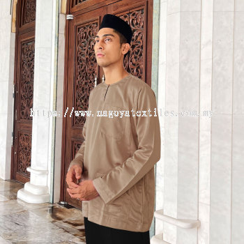 Baju Melayu Teluk Belanga Baju Sahaja (TB) Light Brown