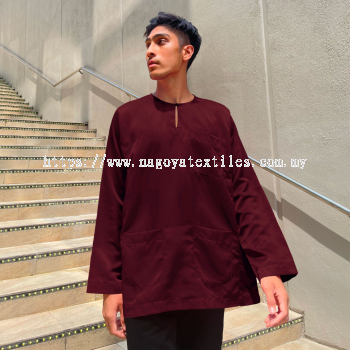 Baju Melayu Teluk Belanga Baju Sahaja (TB) Maroon