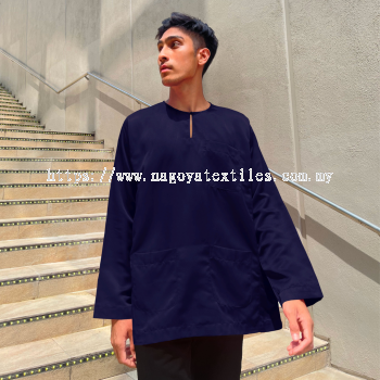 Baju Melayu Teluk Belanga Baju Sahaja (TB) Navy