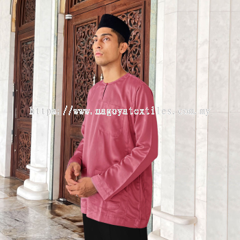 Baju Melayu Teluk Belanga Baju Sahaja (TB) Pink