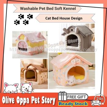 Washable Pet Bed Dog Bed Soft Kennel Bed Cat Bed House Design Cute Design