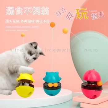 Cat Toy Treats Tumbler  è�䲻����©ʳ���  Mainan Kucing  Pets Toy
