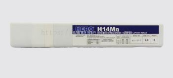 HERO TECH HARDFACING WELDING ELECTRODE BASIC LOW HYDROGEN TYPE 14%MN