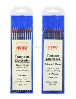 HERO TECH WT20 THO2 THORIUM TUNGSTEN ELECTRODE (RED)