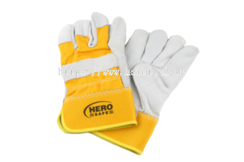 HEROSAFE COWHIDE SPLIT LEATHER WORKING GLOVE