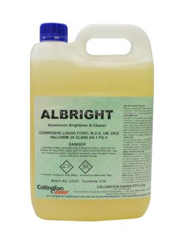 CALLINGTON ALBRIGHT ALUMINIUM BRIGHTENER & CLEANER (5 LITRE)