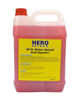 HERO TECH W-5L WATERBASE ANTI SPATTER LIQUID (5 LITRE)