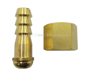 HERO TECH 3/8" NUT AND NIPPLE 5/16" (OXYGEN & ACETYLENE)