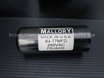 PSU6435 Mallory Starting Capacitor 64-77MFD/250VAC