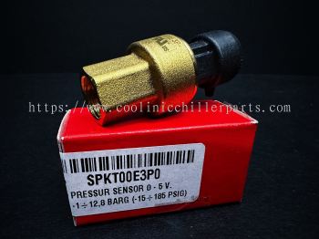 SPKT00E3P0 Carel Pressure Transducer [IP65 05.-5.5VDC/0-12.8 RELATIVE BAR/-15-185PSI] s/s SPKT00E3R0