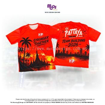 HP COMPANY SUBLIMATION SHIRT WITH MATERIAL EYELET AND ROUND NECK COLLAR