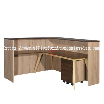 Reception Counter Table / Front Counter Table / Receptionist Table / Meja Kaunter