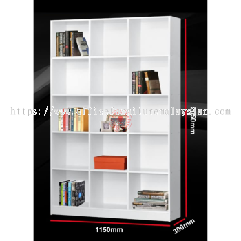 15 Compartment Bookshelf / Storage Cabinet / File Cabinet / Bookcase / Display Cabinet / Almari Buku / Buku Cabinet /Rak